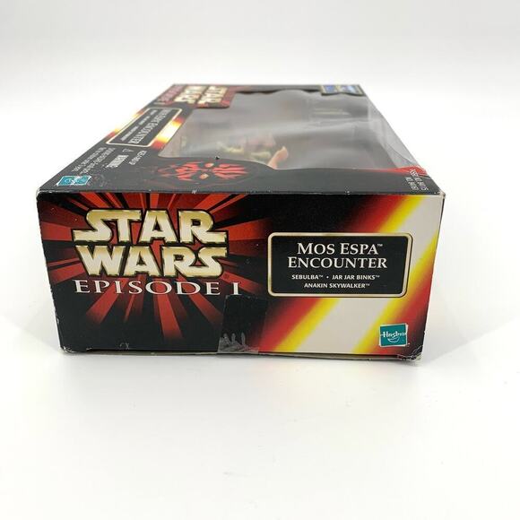 VTG 1999 Star Wars NIB Episode 1 Mos Espa Encounter Action Figures Jar Jar NOS - Picture 6 of 9